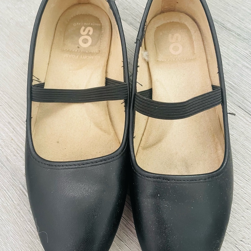 SO Black Flats Classic Loafers